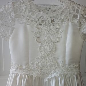 Cinderella Brand White Flower Girl First Communion